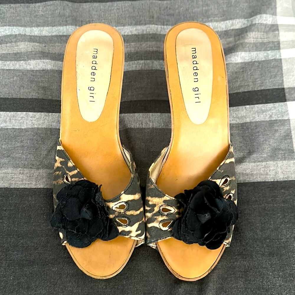 Madden girl, 2 inch heel, leopard print